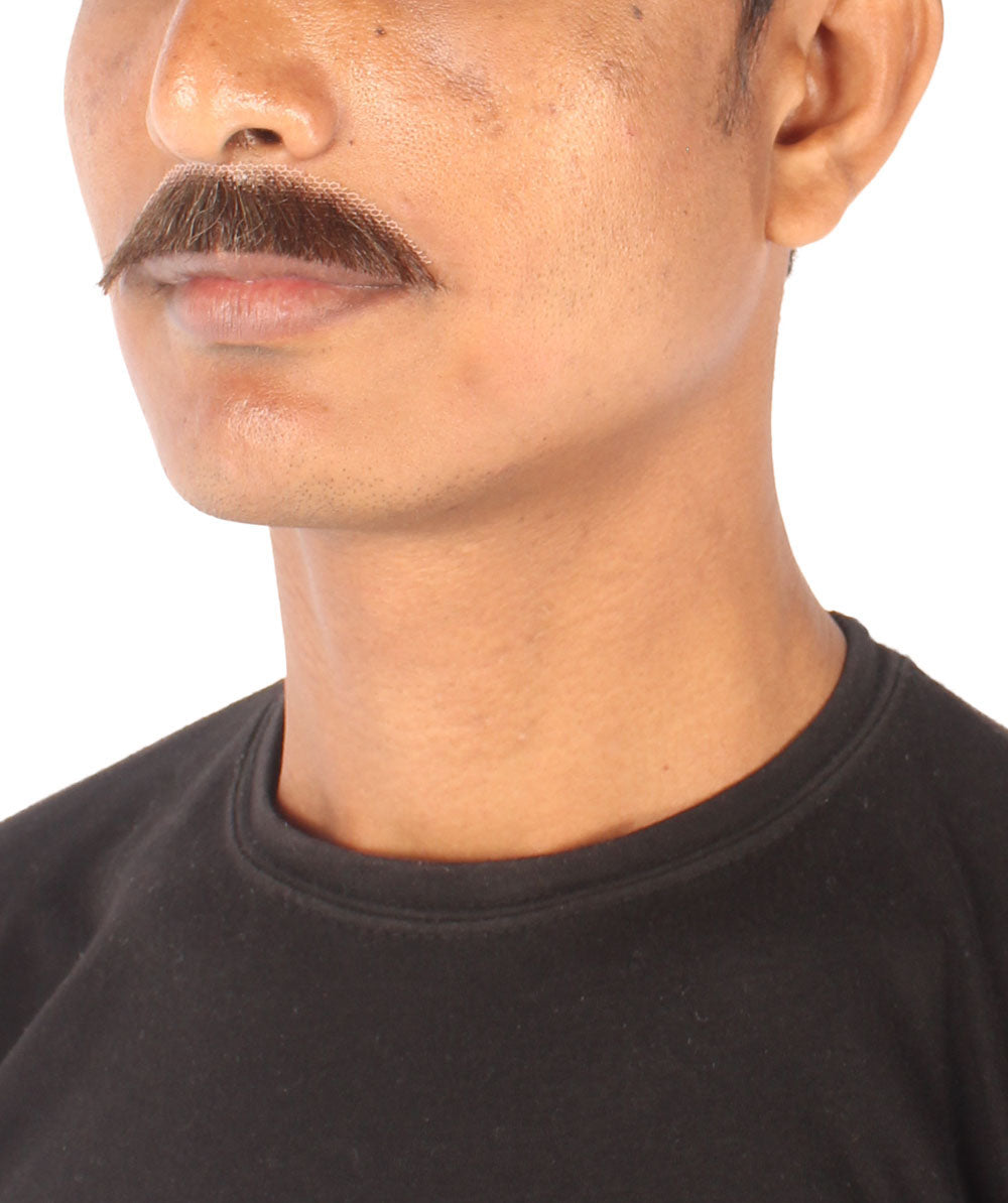 Dark Brown Human brown mustache