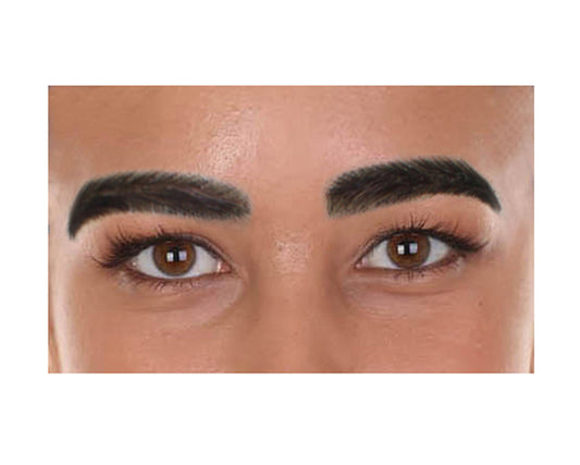 Dark Brown Women's Human Hair Eyebrows