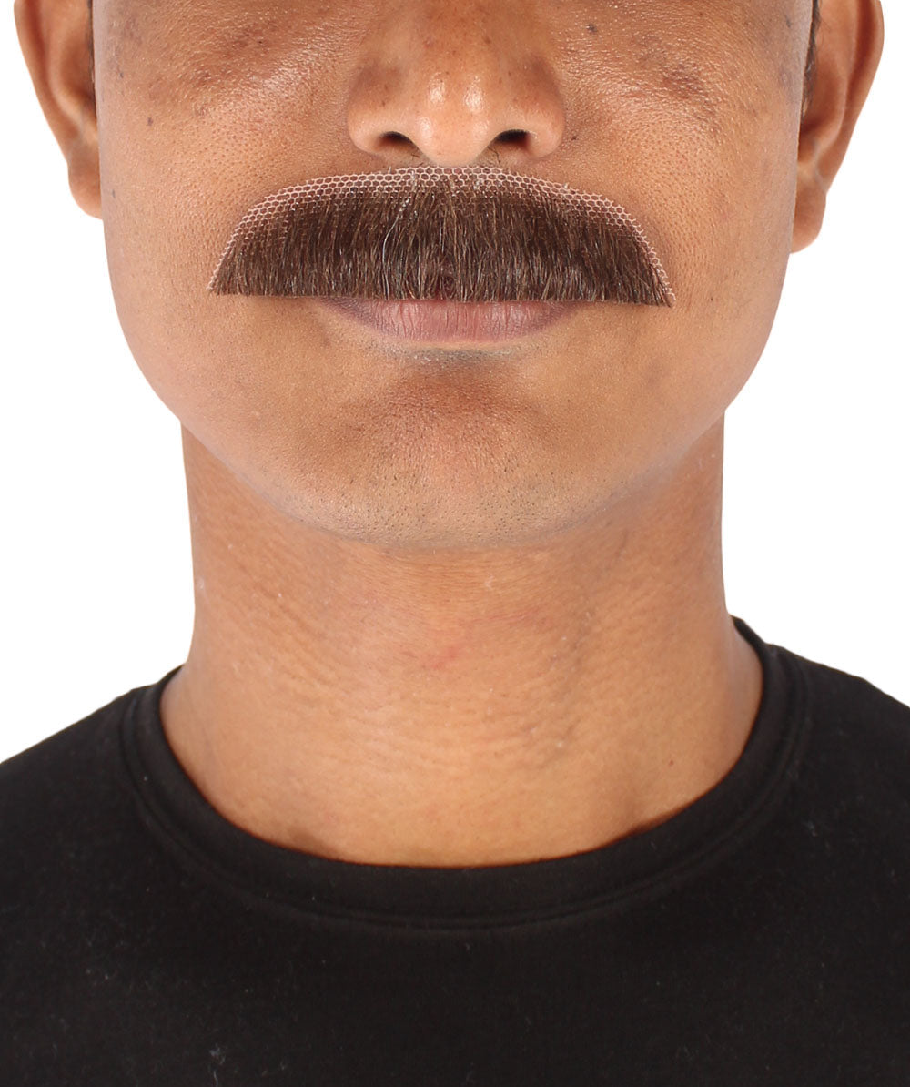 Dark Brown Mustache hair