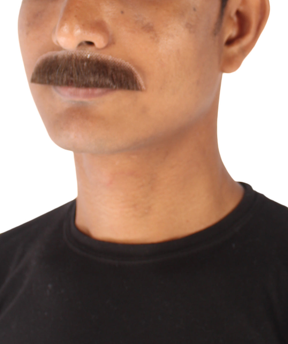 Dark Brown Mustache hair