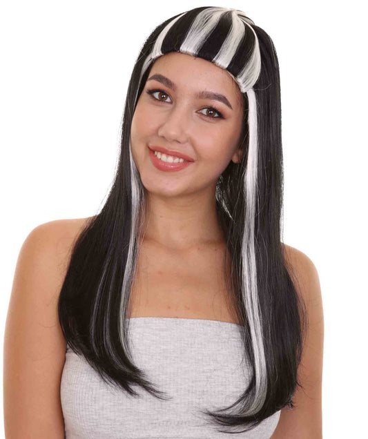 Women's Monster Wig | Two Toned Halloween Wig | Premium Breathable Capless Cap.