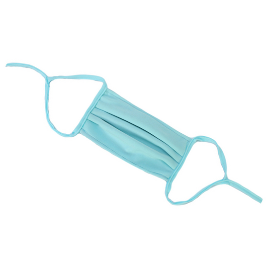 Unisex Ultra Soft Interchangeable Filtered Breathable Washable Reusable Protective Masks | Color Aqua Blue - Bundled Pack Options
