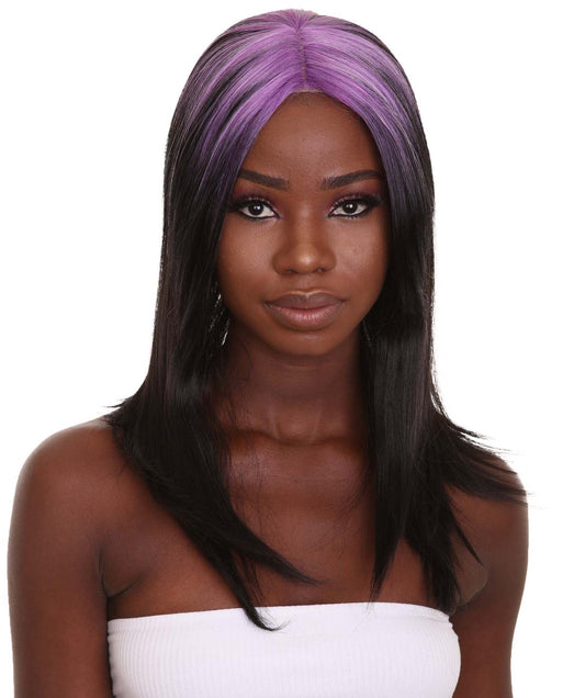 Black & Violet Purple Fashion Mullet