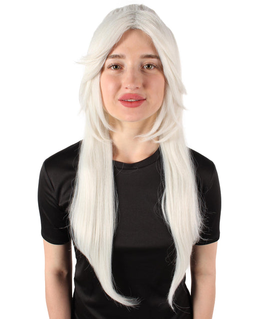 Women's Role-playing Anime Video Game White Wig