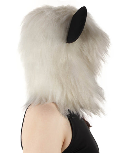 HPO White and Black Panda wig - Long Synthetic Fibers