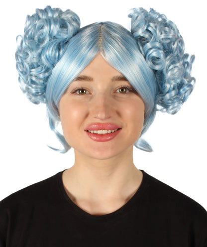 Ice Blue Blend Blonde Candy Girl Wig