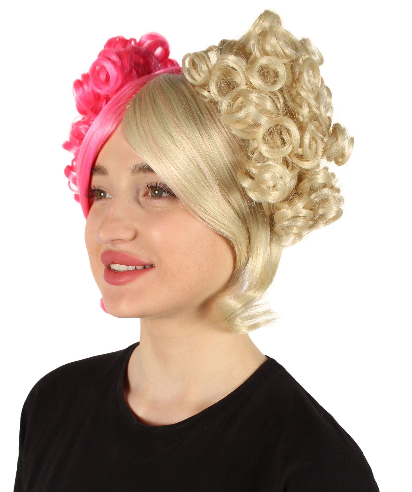 Blonde and Pink Candy Girl Wig