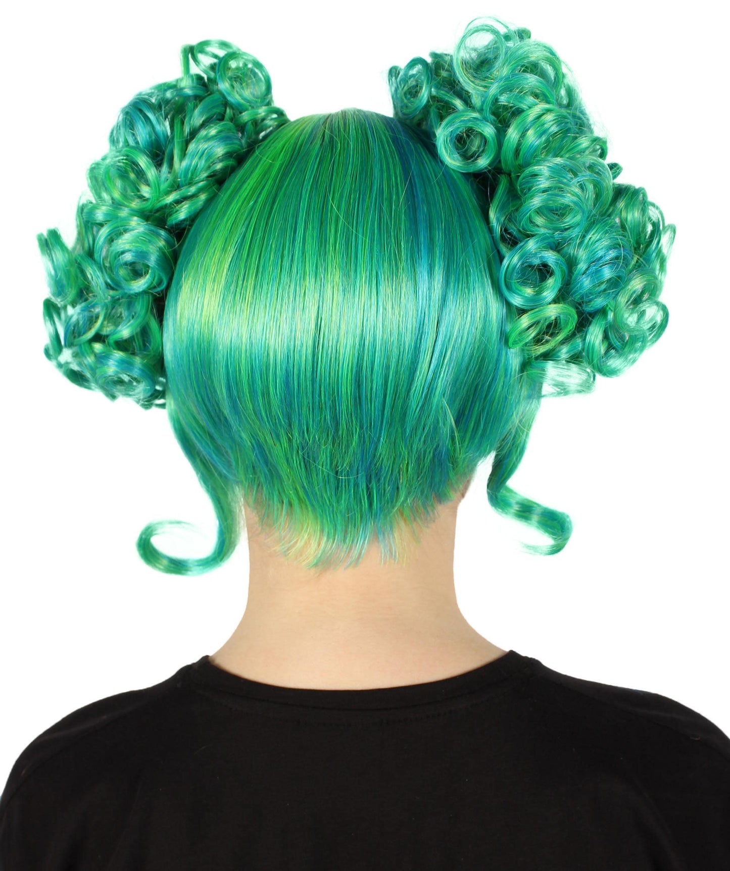 Green Ombre Blonde Candy Girl Wig