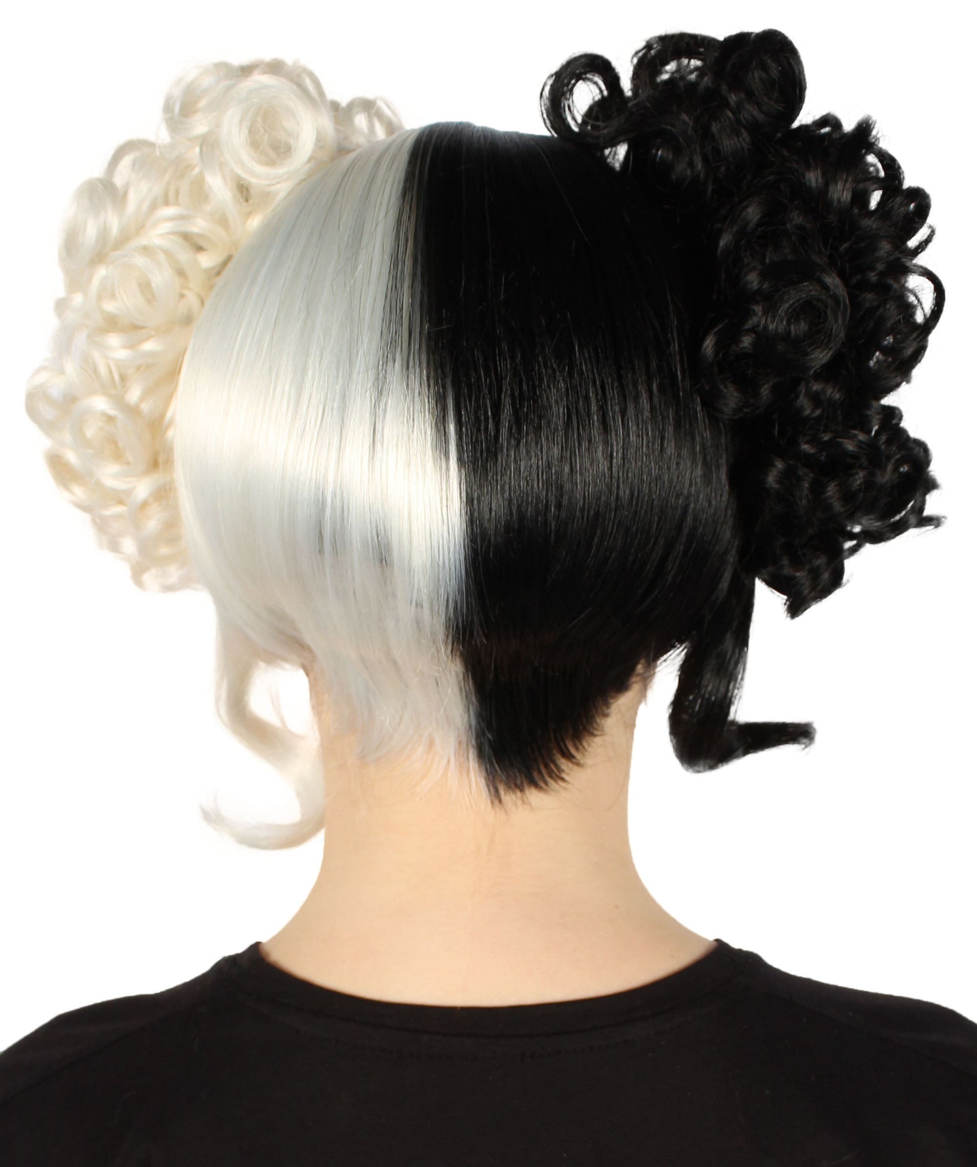 White and Black Candy Girl Wig