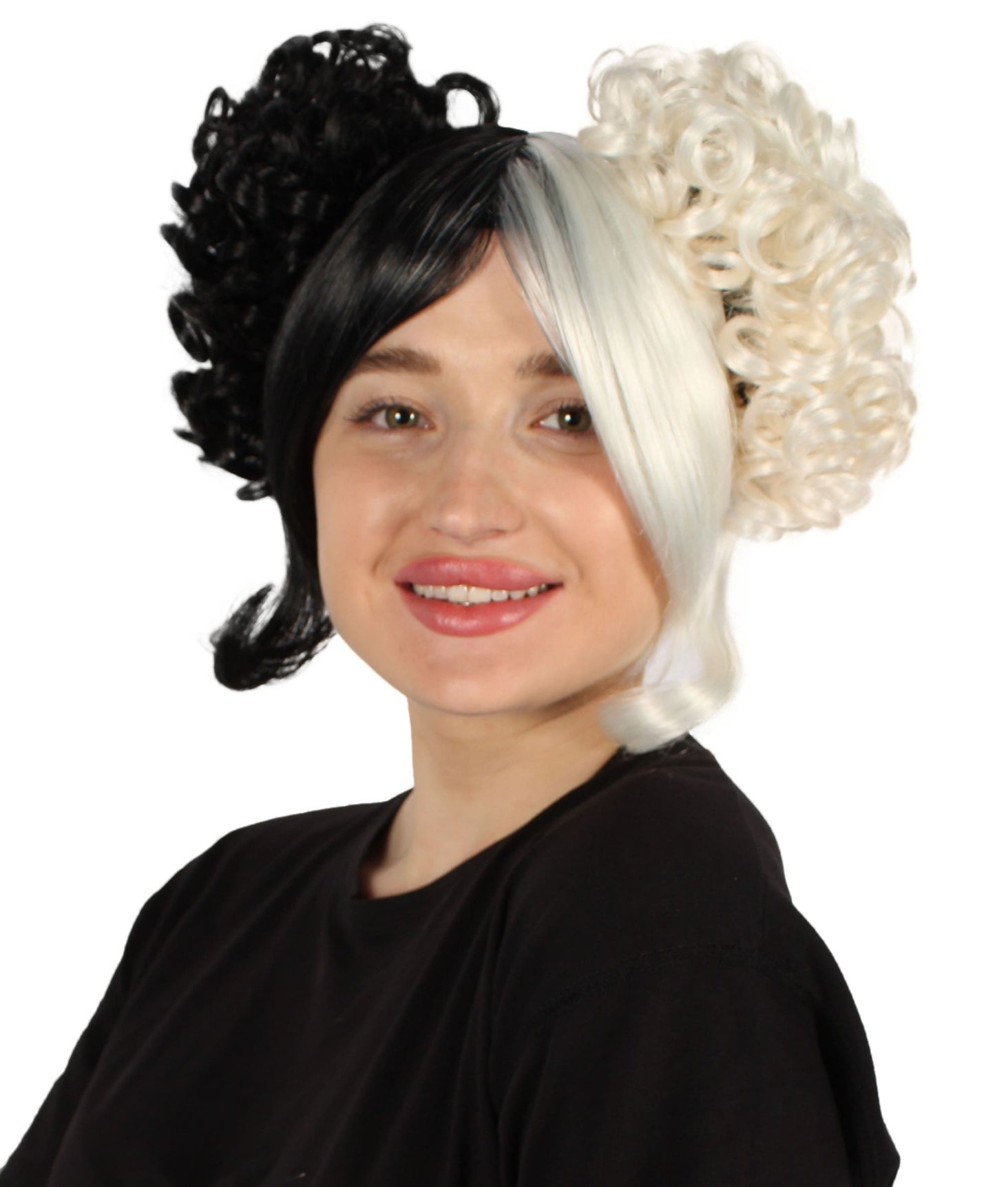 White and Black Candy Girl Wig