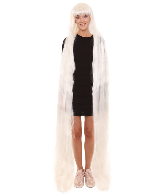 White 70' Extra Long Womens Wig