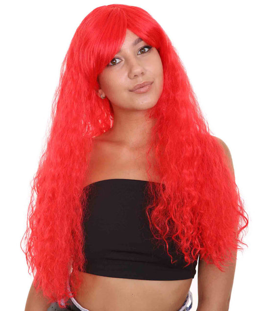 Red Curly Womens Wig