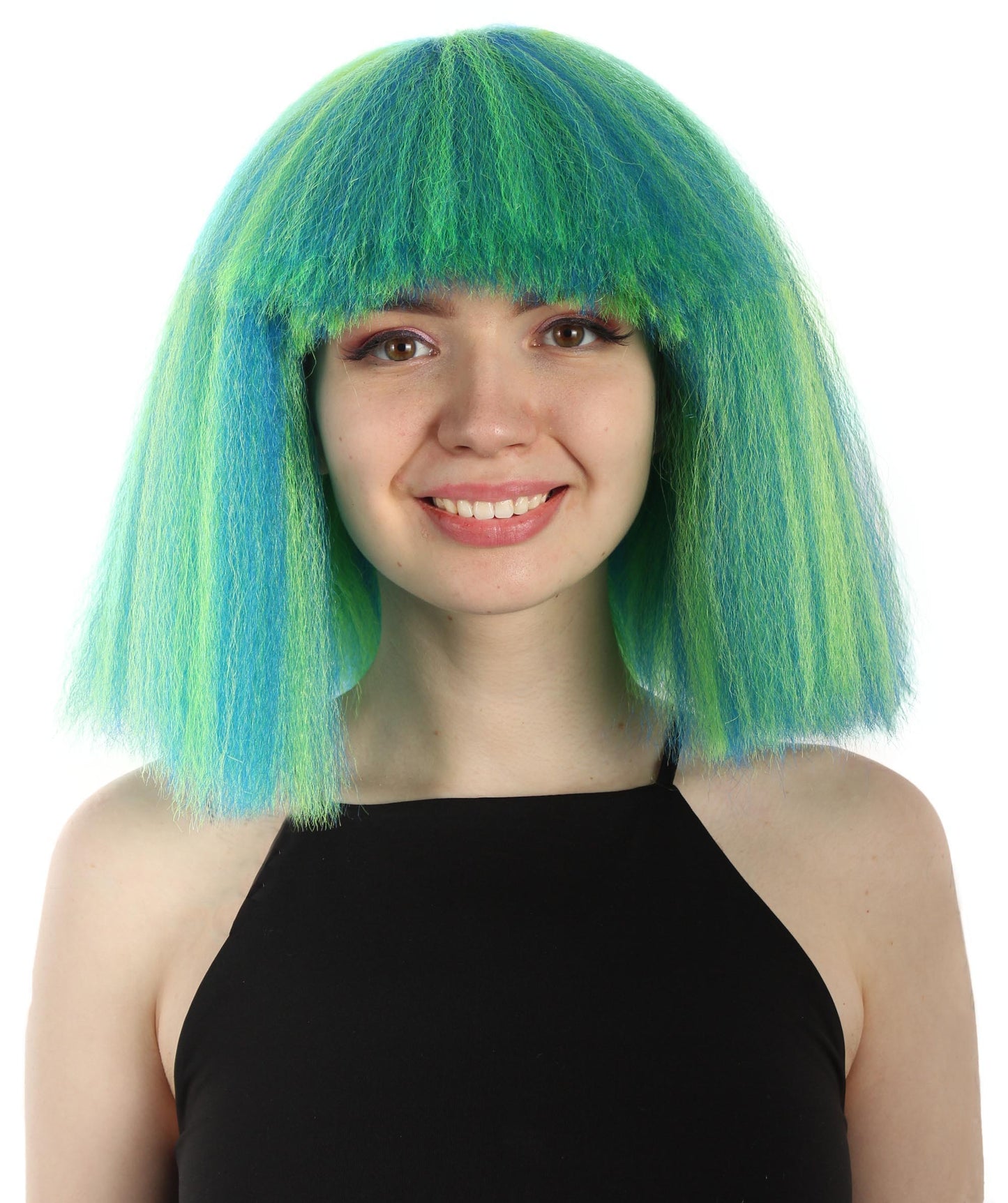 Green Ombre  Pop star multiple color wigs