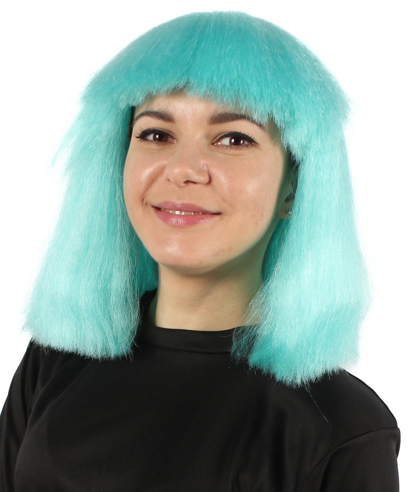 Light Blue Pop star multiple color wigs 