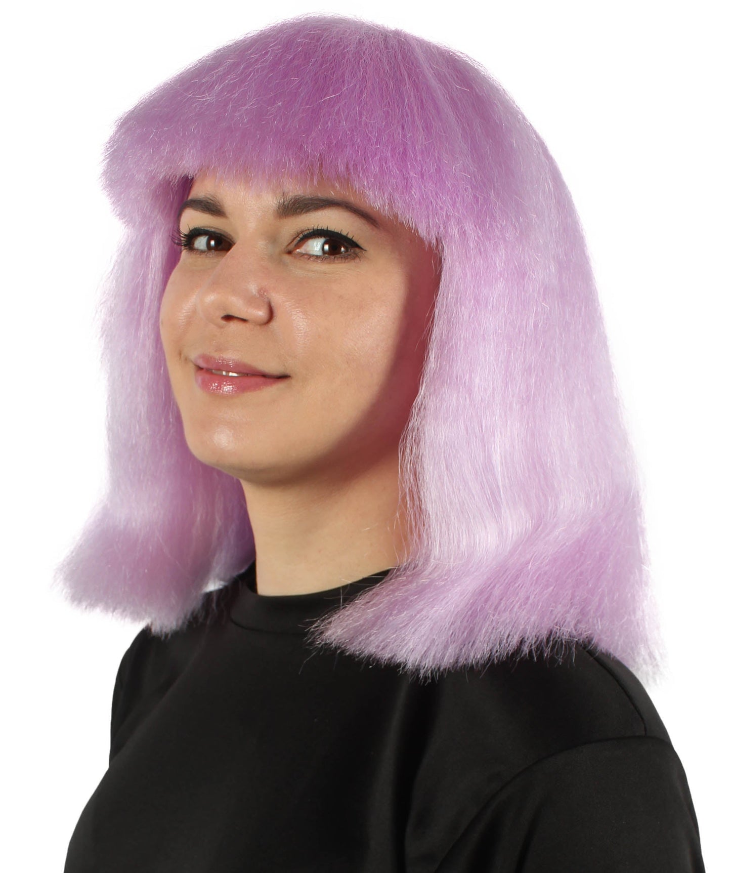 Light Purple Pop star multiple color wigs 