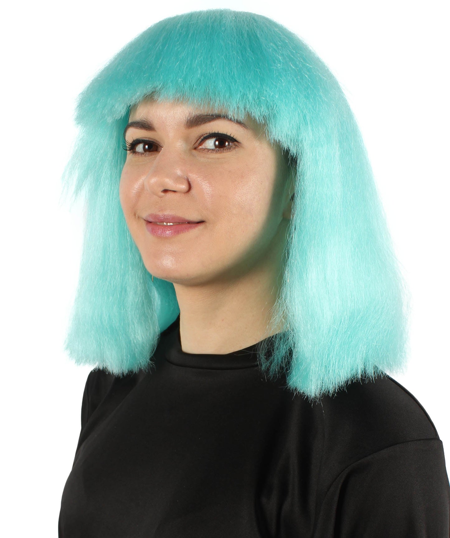 Light Blue Pop star multiple color wigs 