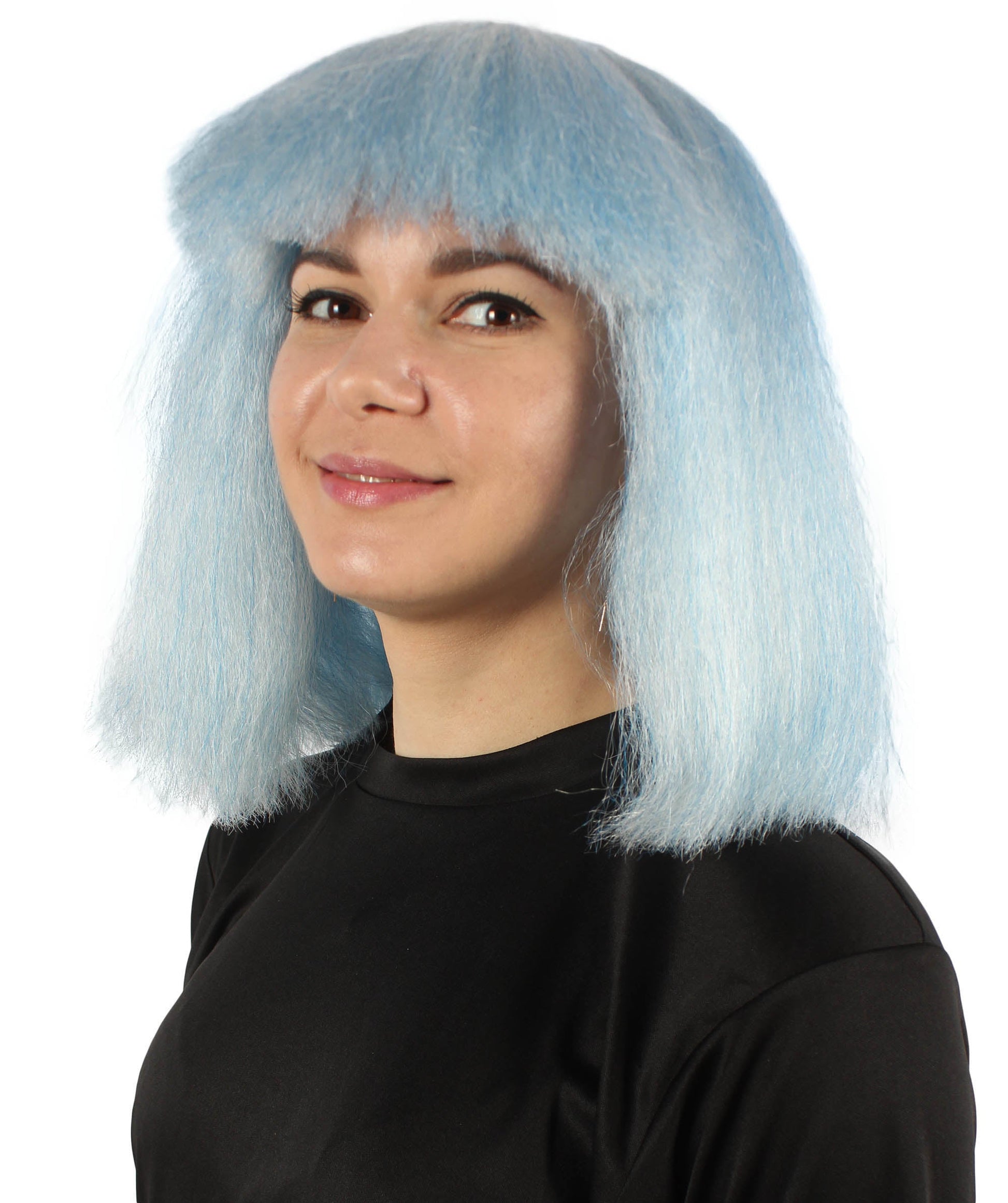 Ice Blue Blend Pop star multiple color wigs