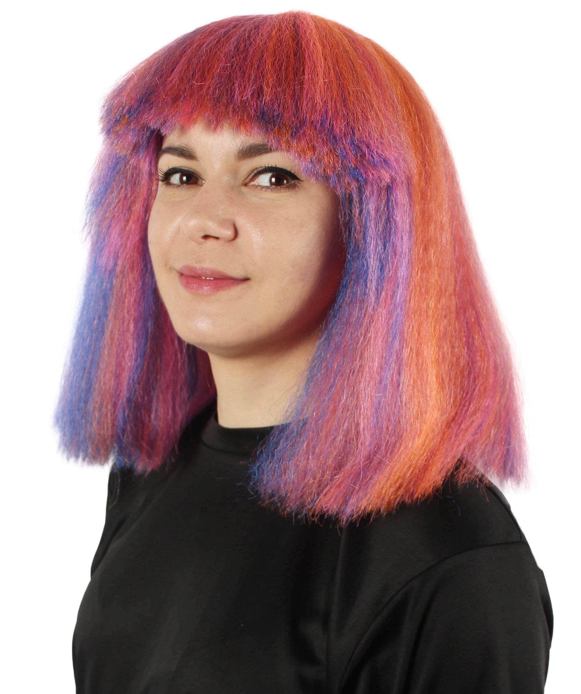 Pink Ombre Pop star multiple color wigs