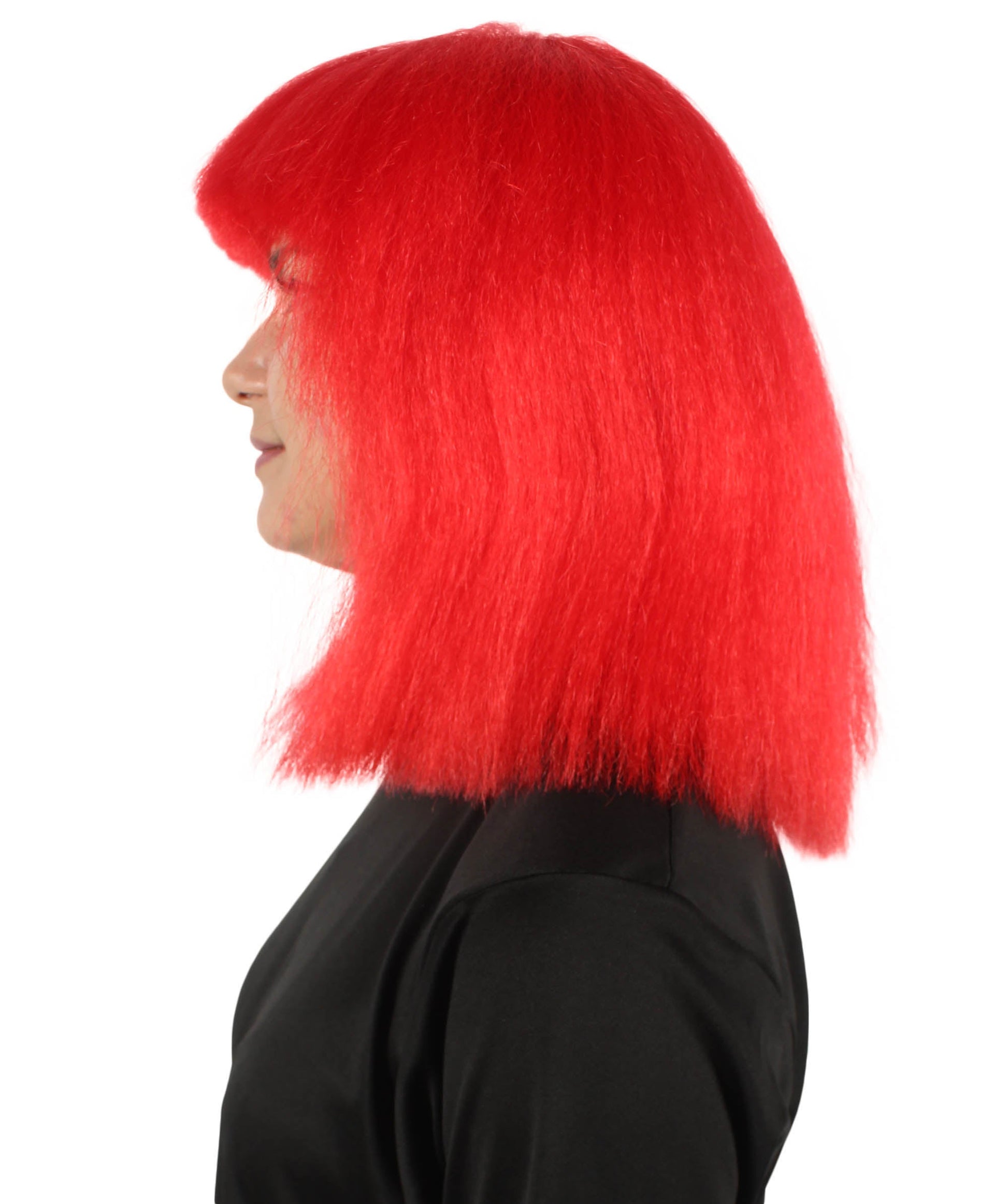 Red Pop star multiple color wigs 