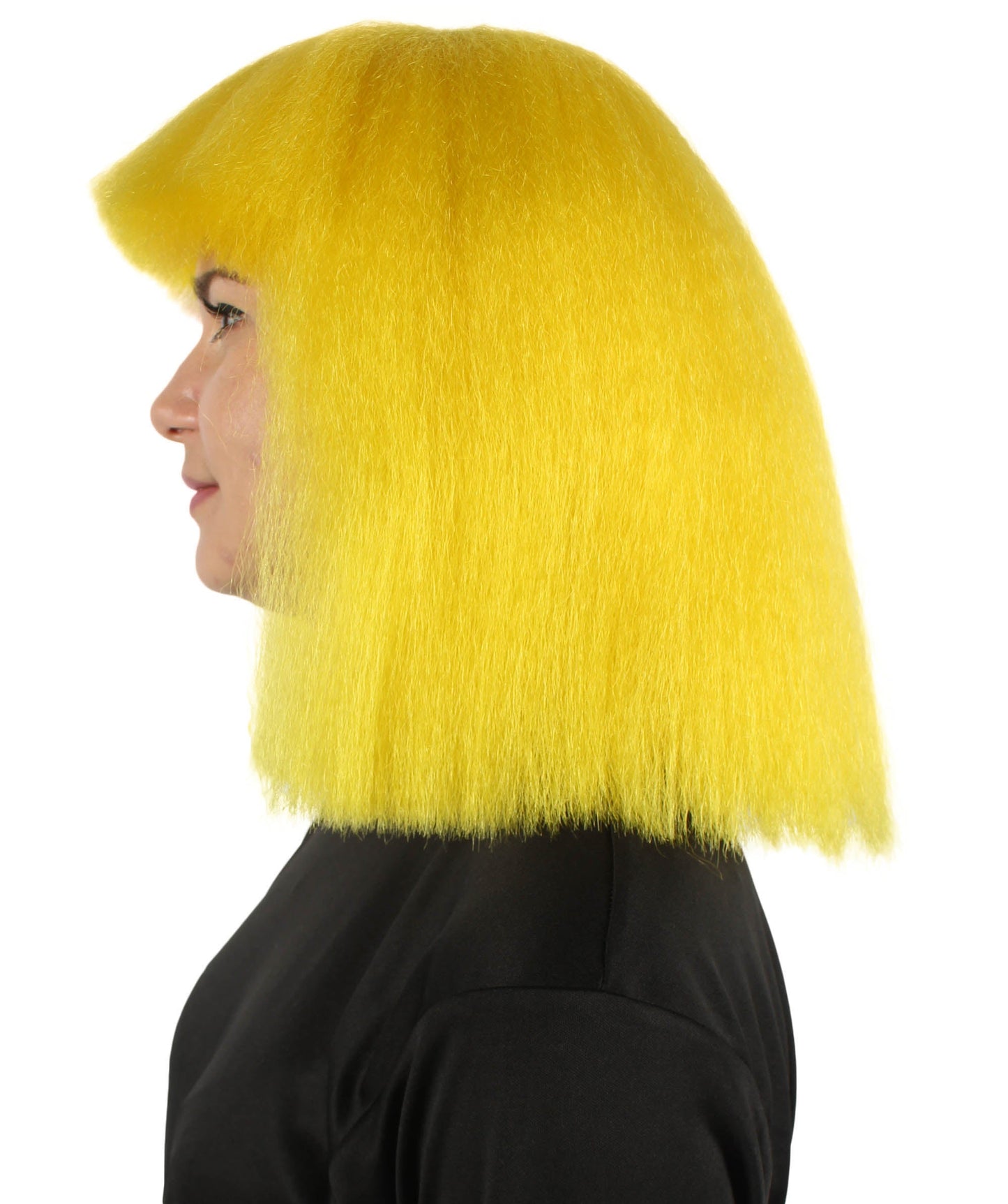 Yellow Pop star multiple color wigs 