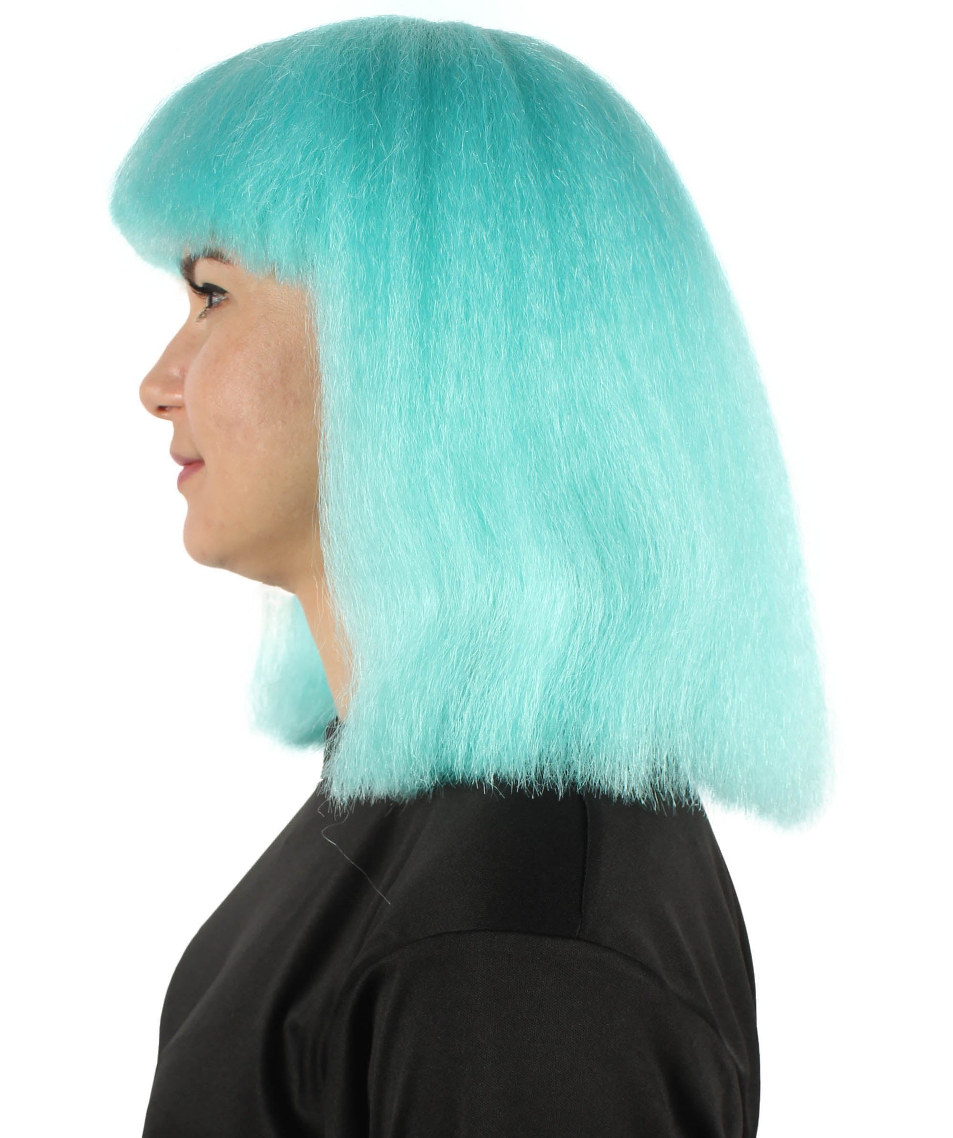 Light Blue Pop star multiple color wigs 