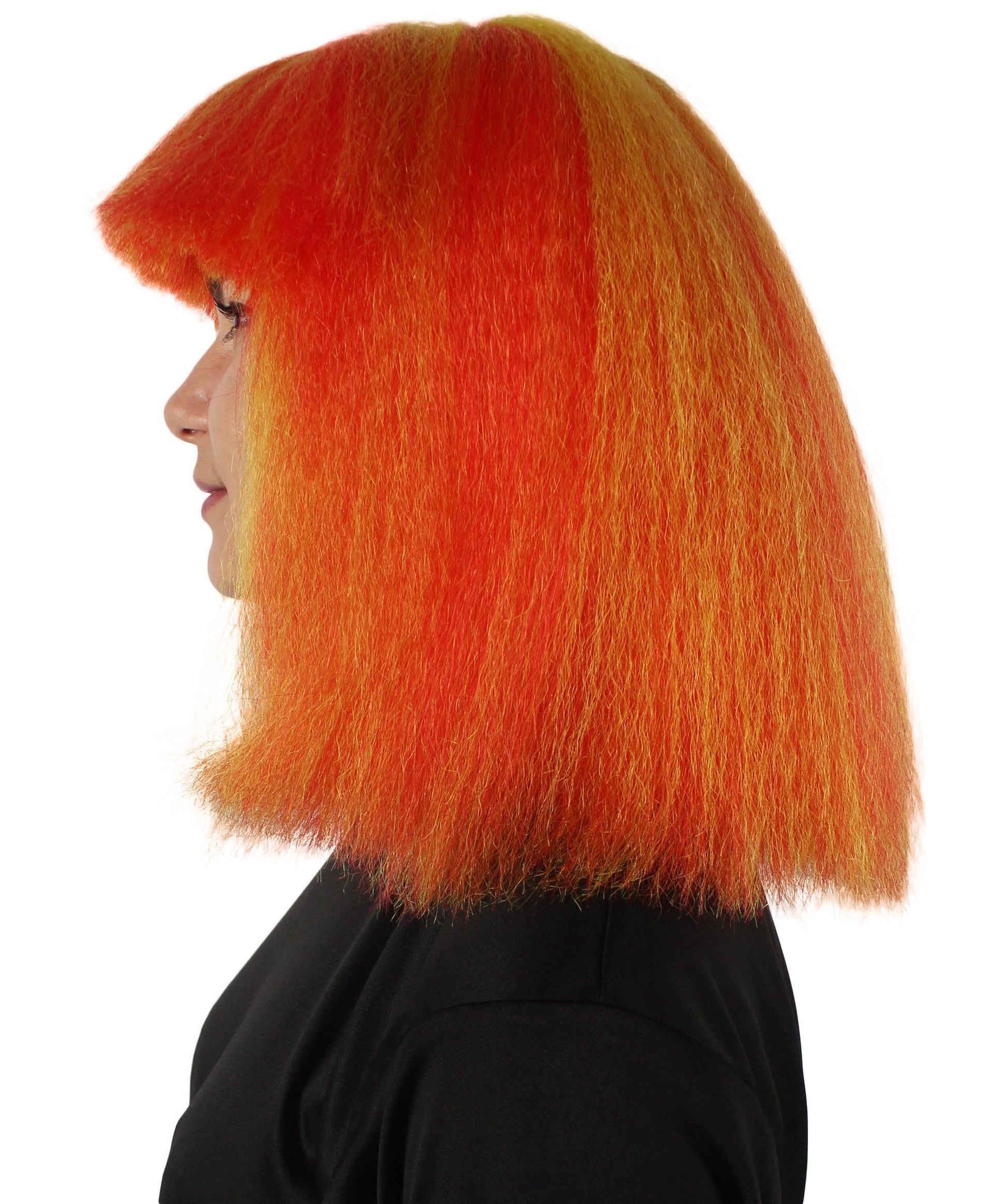 Orange Ombre Pop star multiple color wigs