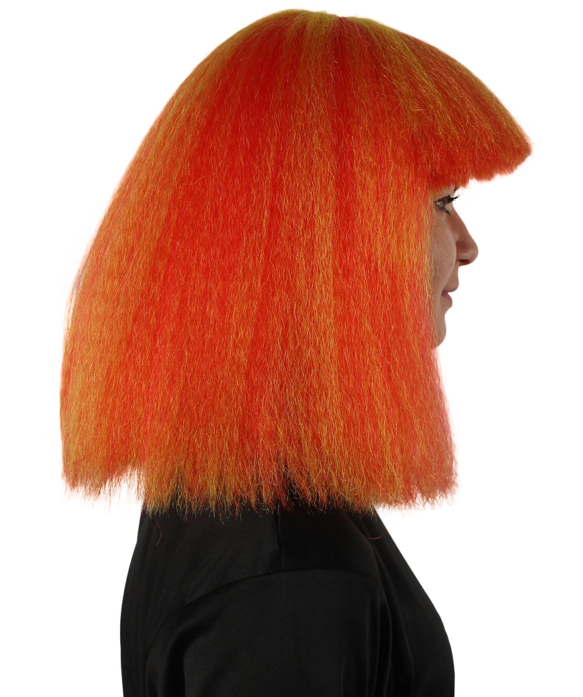 Orange Ombre Pop star multiple color wigs