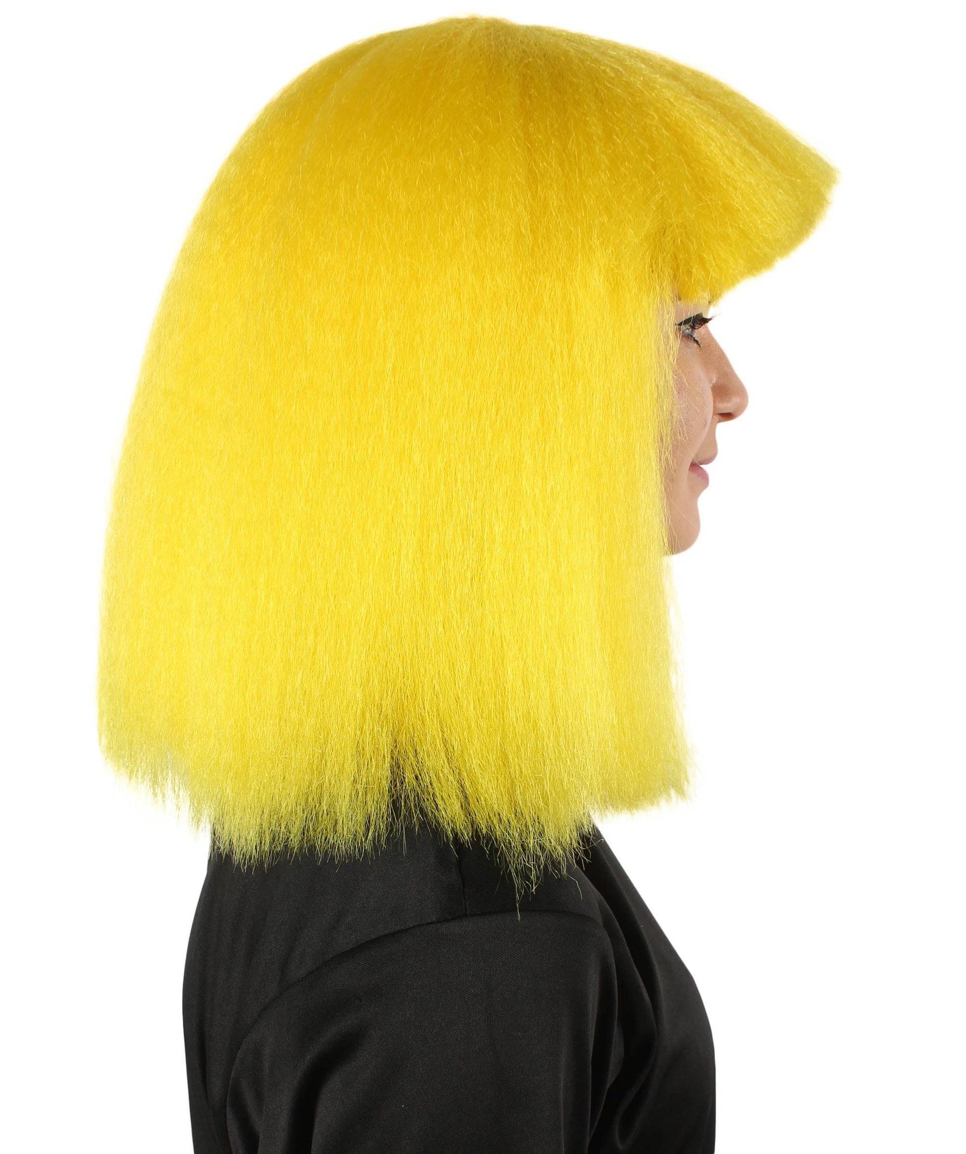 Yellow Pop star multiple color wigs 