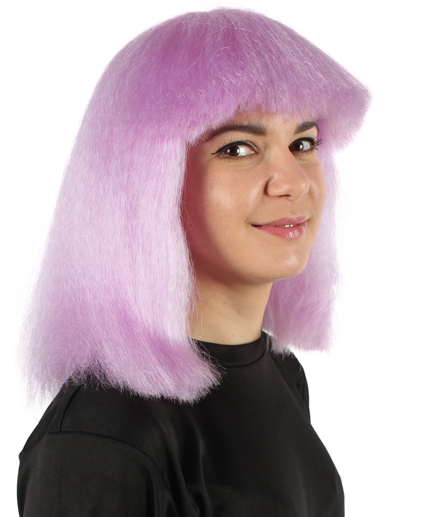 Light Purple Pop star multiple color wigs 