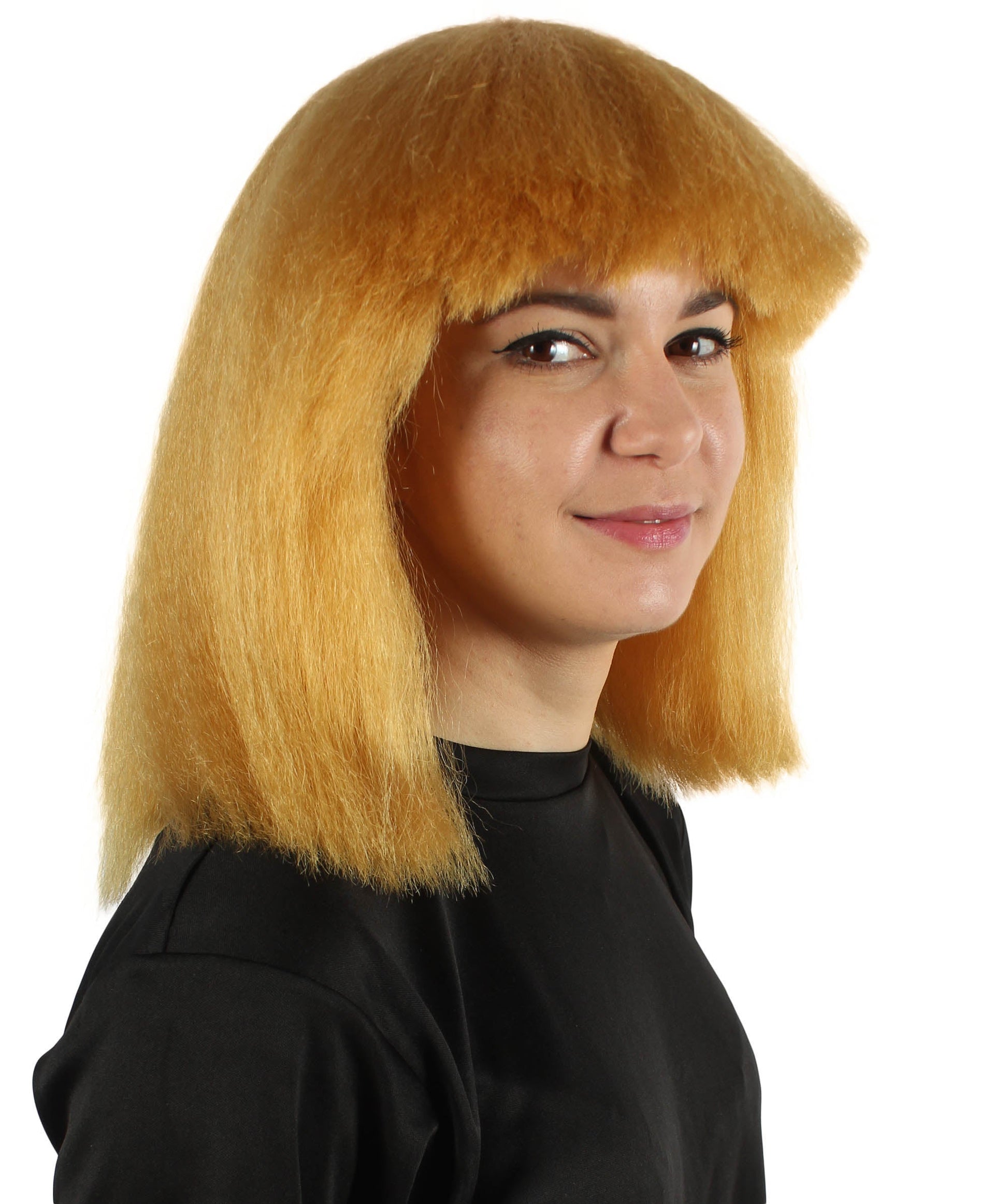 Gold Pop star multiple color wigs 