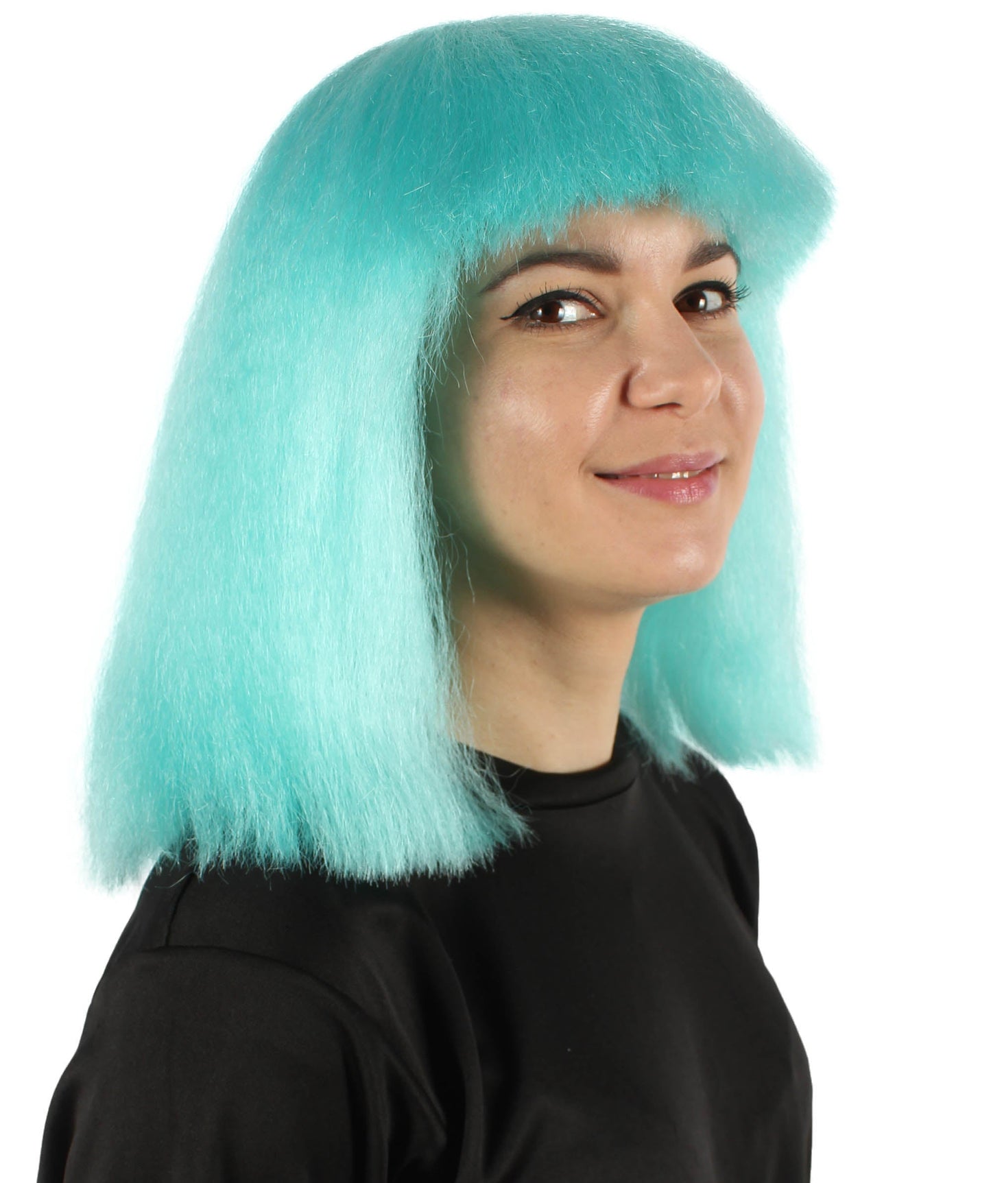 Light Blue Pop star multiple color wigs 