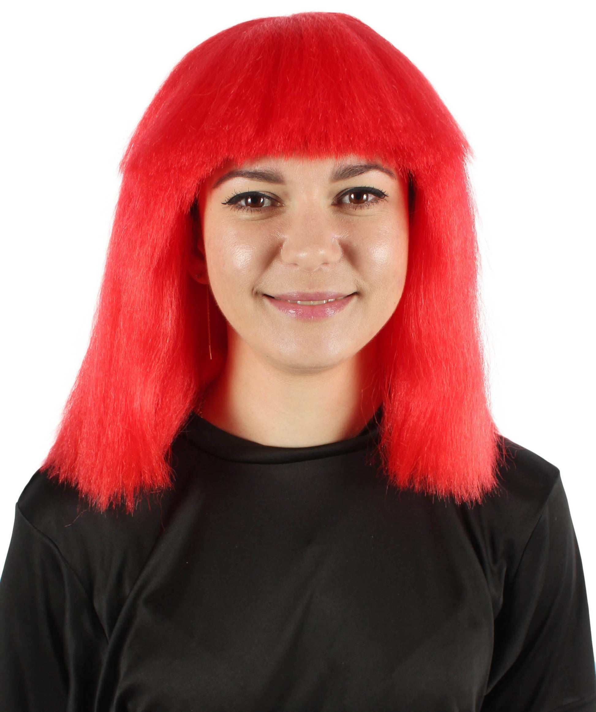 Red Pop star multiple color wigs 