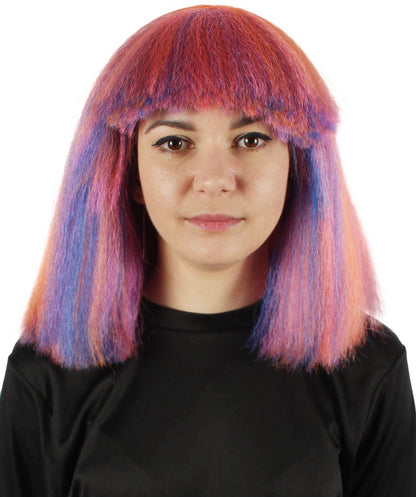 Pink Ombre Pop star multiple color wigs