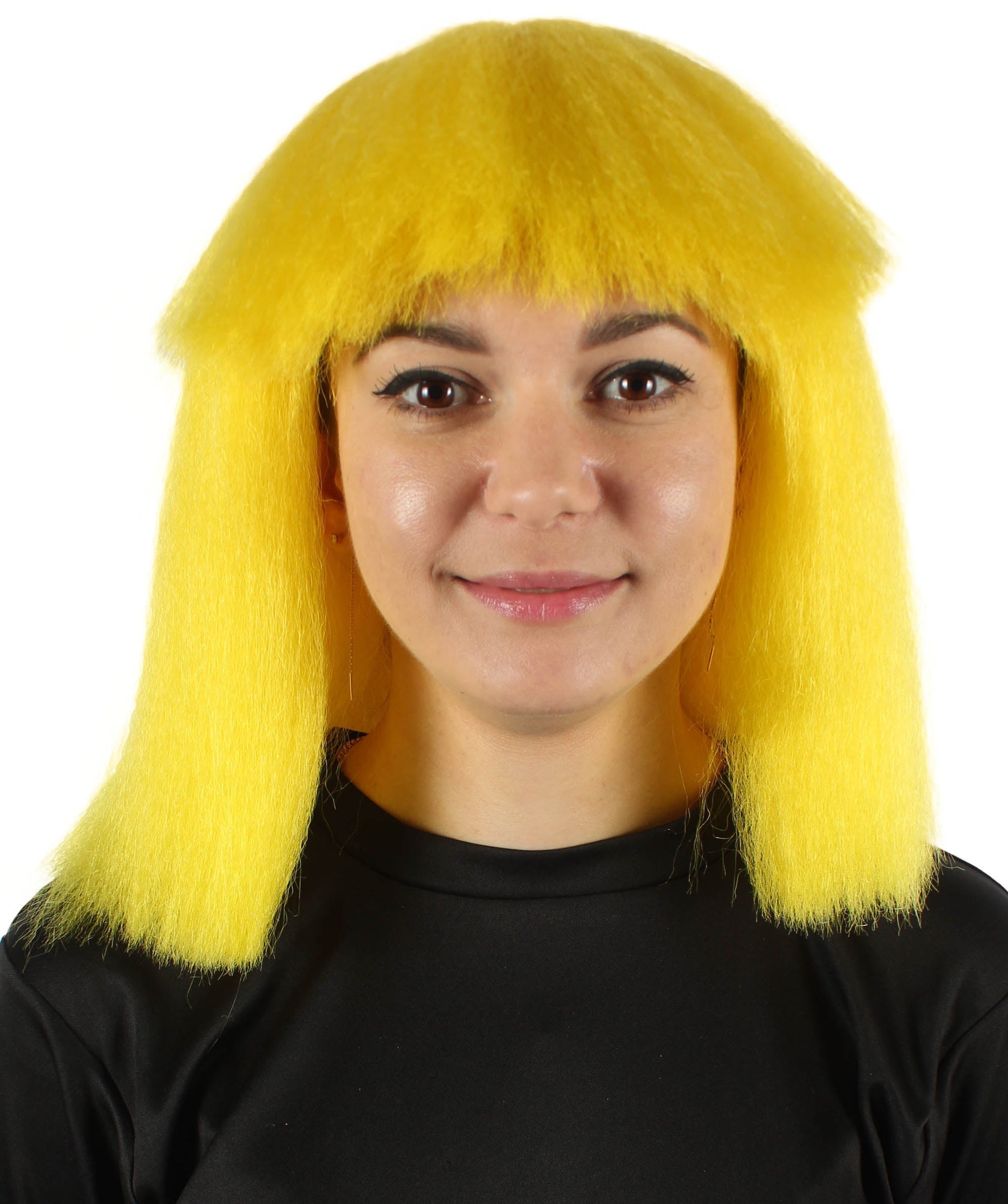 Yellow Pop star multiple color wigs 