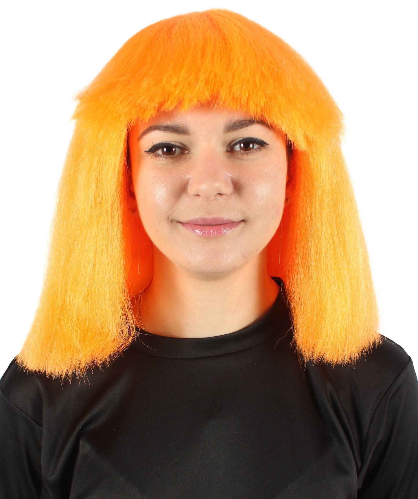 Orange Pop star multiple color wigs 