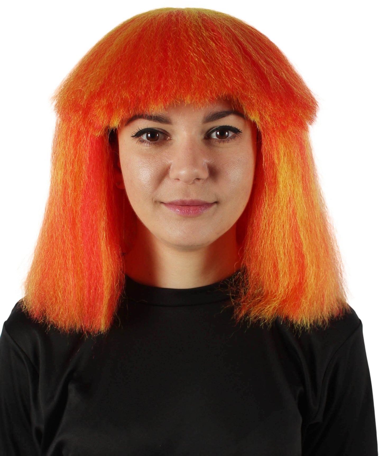 Orange Ombre Pop star multiple color wigs