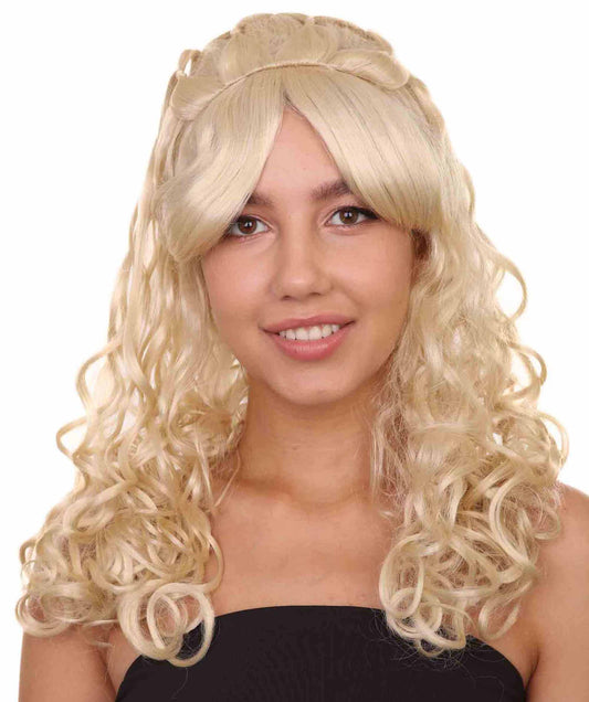 Long Curly Blonde Princess Wig