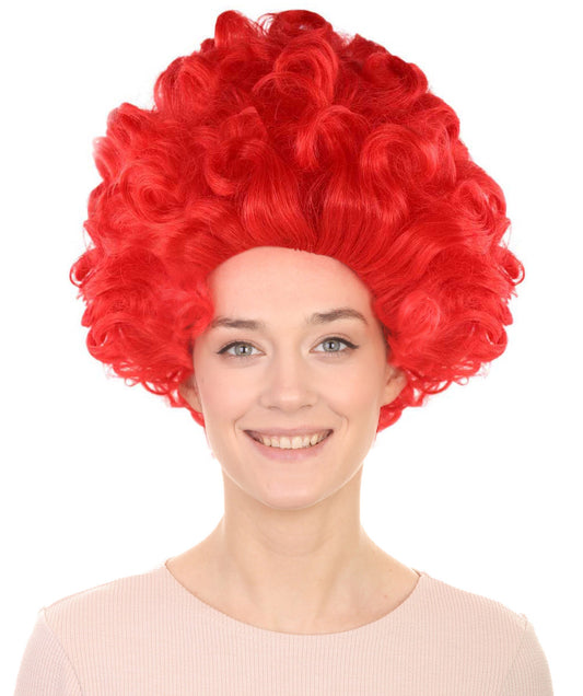 Red Curly Queen Wig