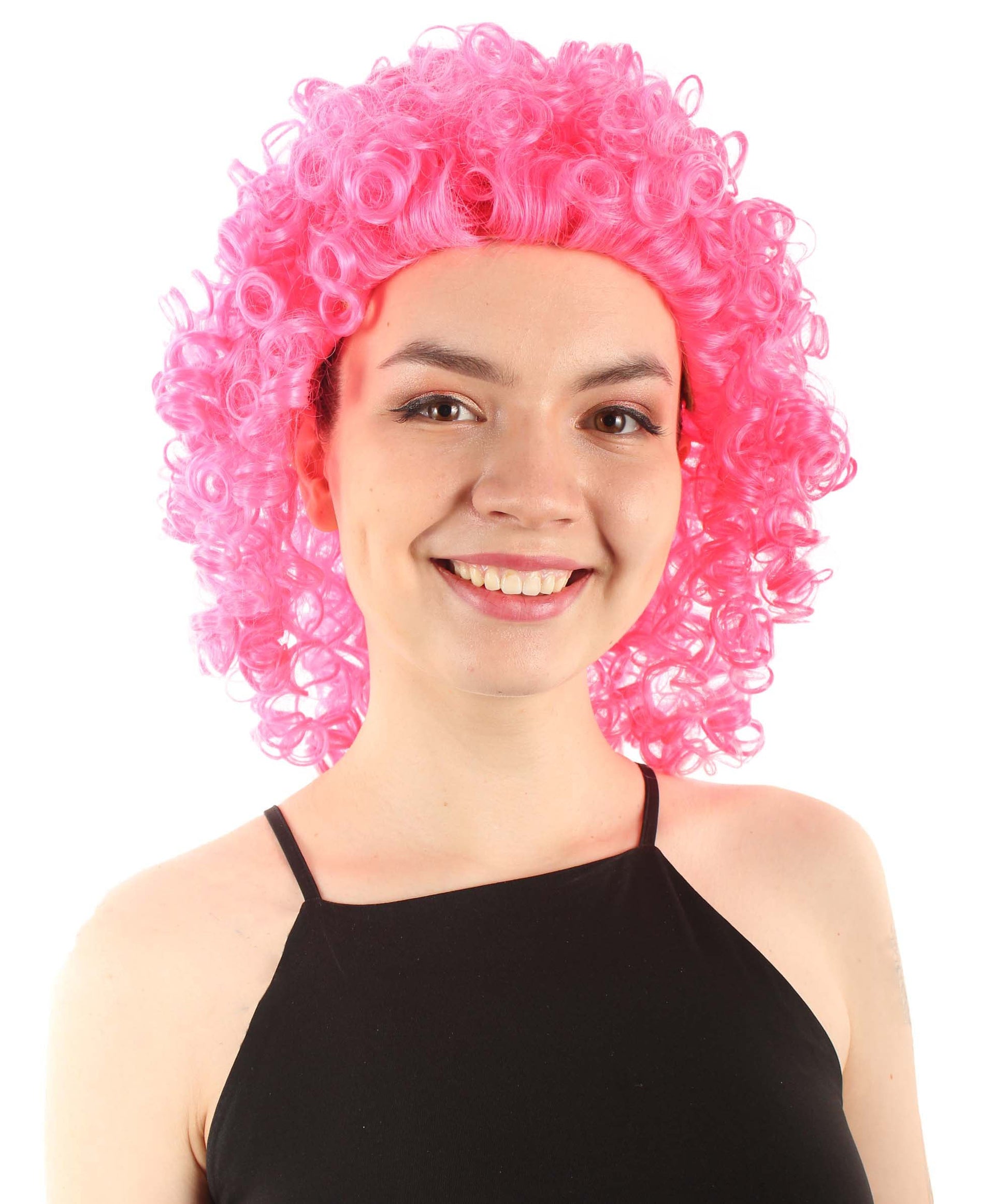 Dark Pink Women's Royalty Queen Curly Wig