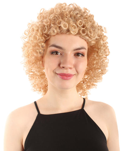 Strawberry Blonde Women's Royalty Queen Curly Wig