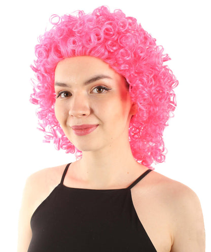 Dark Pink Women's Royalty Queen Curly Wig