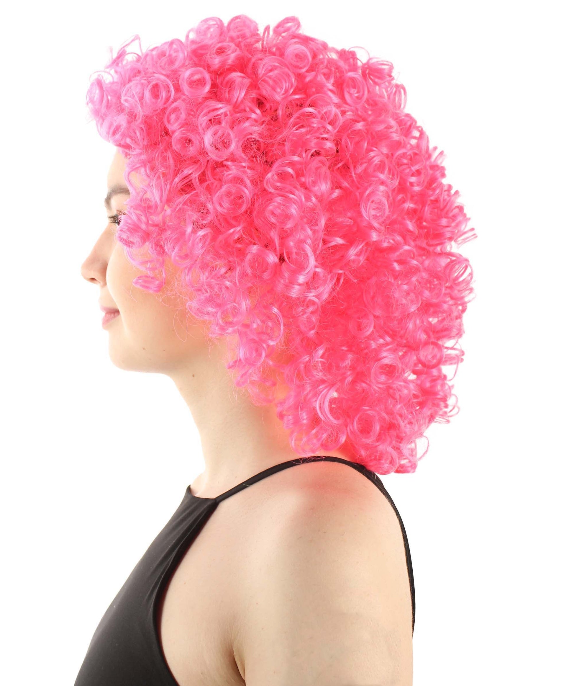 Dark Pink Women's Royalty Queen Curly Wig