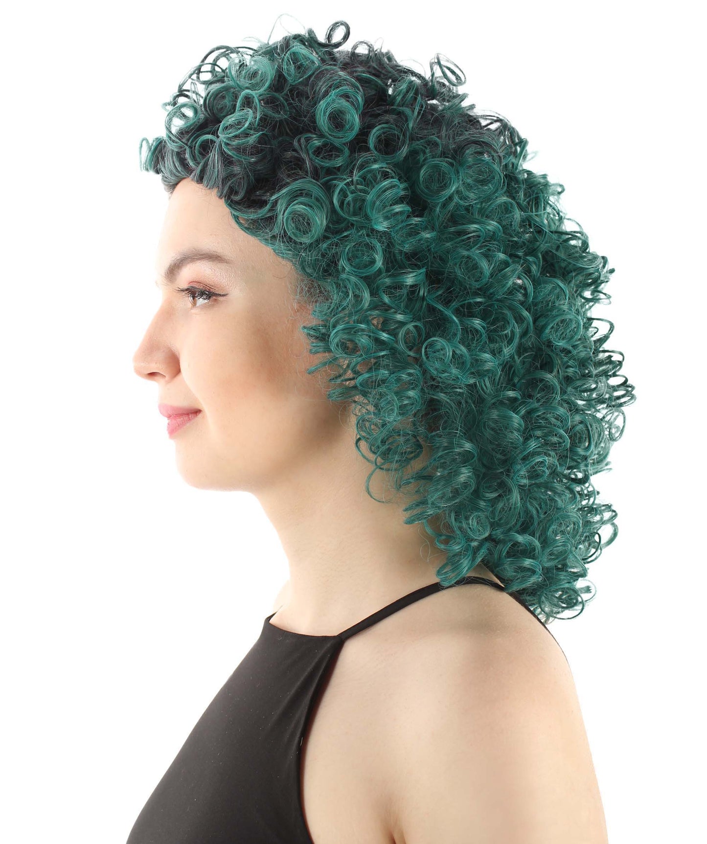 Ash Green Women's Royalty Queen Curly Wig