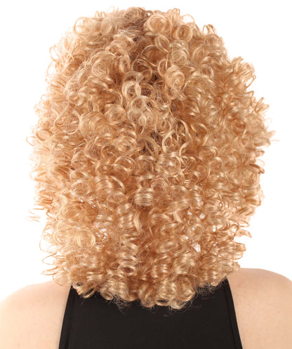 Strawberry Blonde Women's Royalty Queen Curly Wig