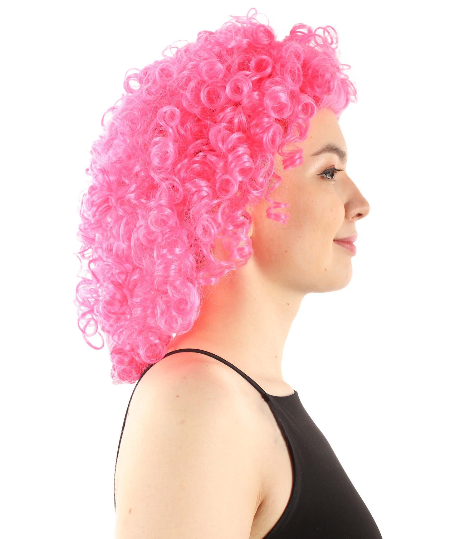 Dark Pink Women's Royalty Queen Curly Wig