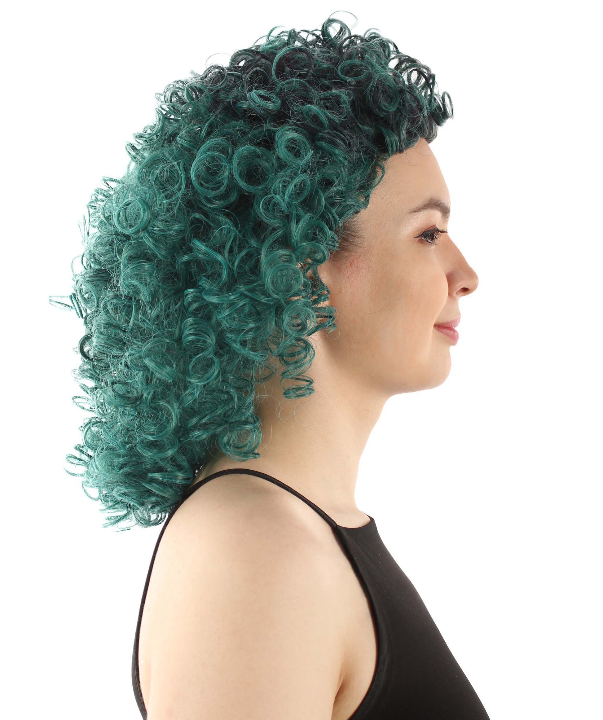 Ash Green Women's Royalty Queen Curly Wig