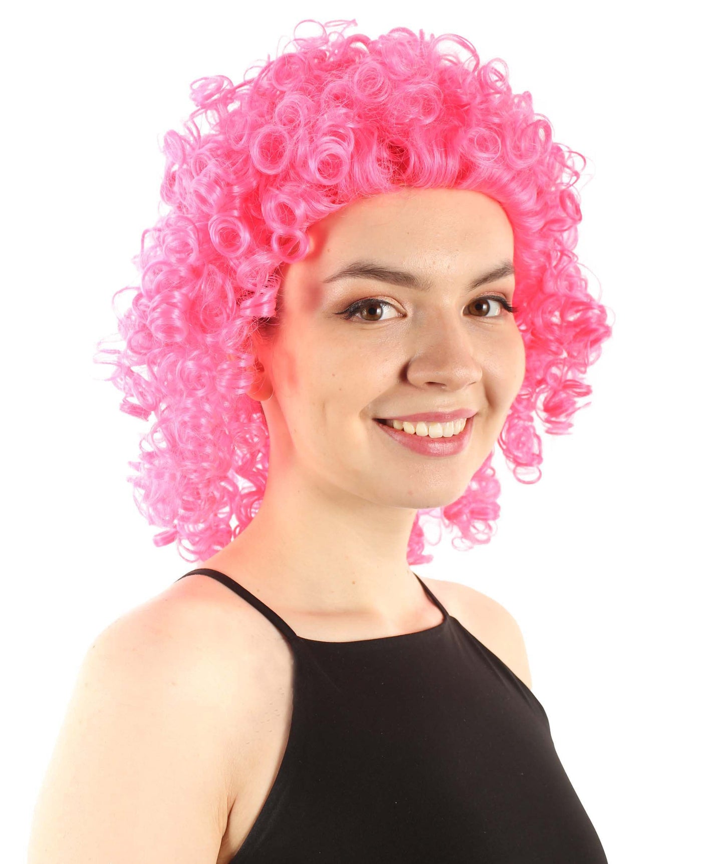 Dark Pink Women's Royalty Queen Curly Wig