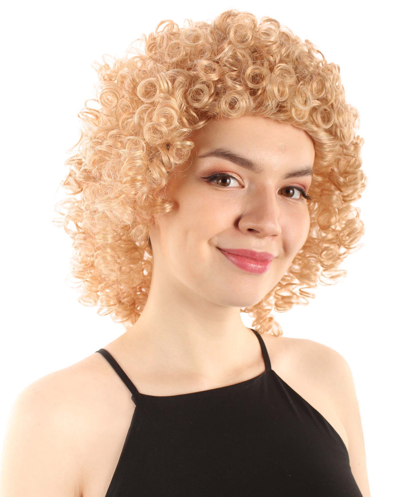 Strawberry Blonde Women's Royalty Queen Curly Wig