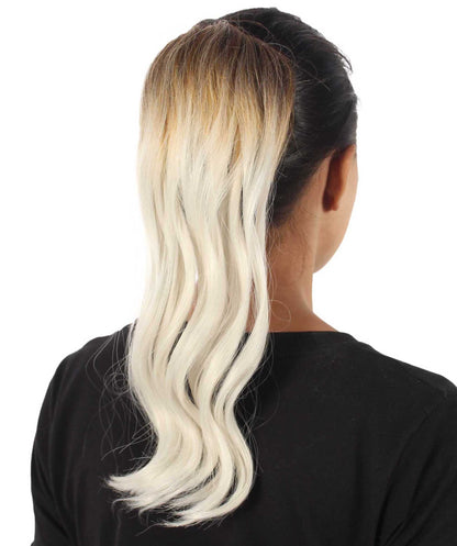 14" Inch Brown/Blonde Vibrant Ponytail Ombre Hair Extension