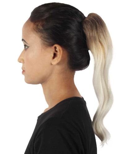 14" Inch Brown/Blonde Vibrant Ponytail Ombre Hair Extension